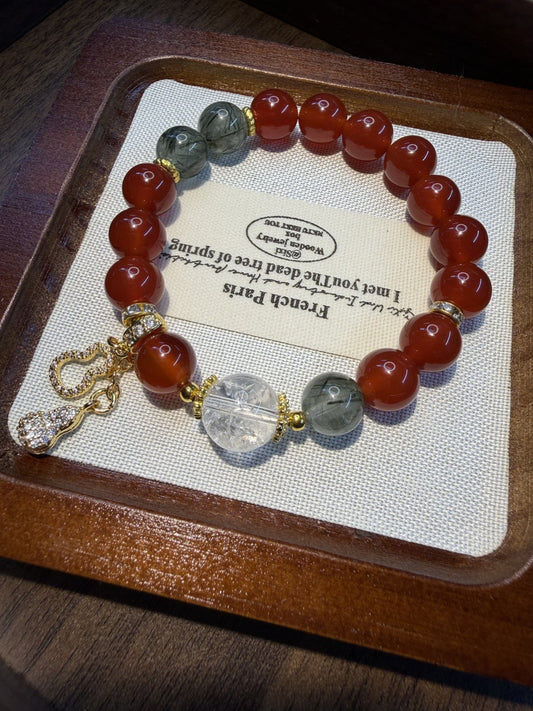 Red Celebration Crystal Bracelet — view 1