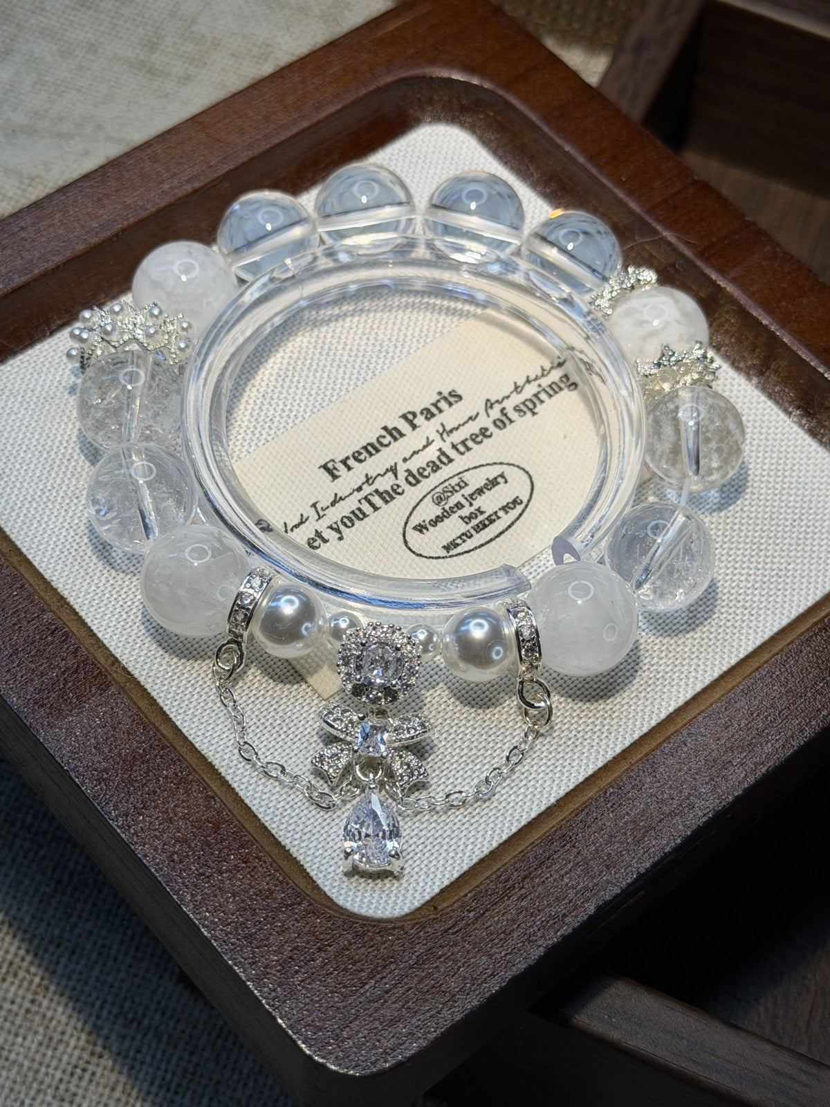Moonlight Clear Crystal Bracelet — view 2